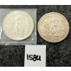 Image 1 : LOT OF 2 - 1958 CDN SILVER DOLLARS - BRITISH COLUMBIA