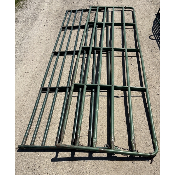 LOT OF 2 - 16FT ROUND TUBE GATES