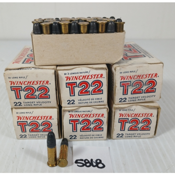 AMMO: APPROX 300X WINCHESTER T22 .22 LR 