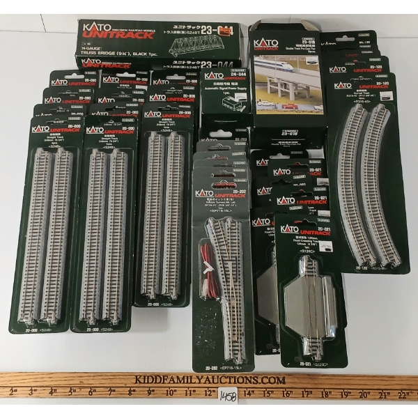 JOB LOT - KATO UNITRACK N SCALE TRACKS, POWER SUPPLY, CROSSINGS, ETC