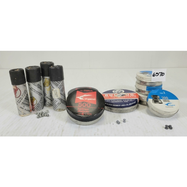 BBS / PELLETS: APPROX 1800X MIXED .177 PELLETS - 4X 4.5MM STEEL AIRGUN SHOTSHELLS