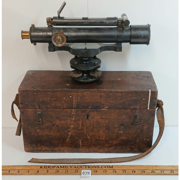 ELLIOT BROS. LONDON THEODOLITE LEVEL W/ CASE - CIRCA LATE 19TH / EARLY 20TH CENTURY