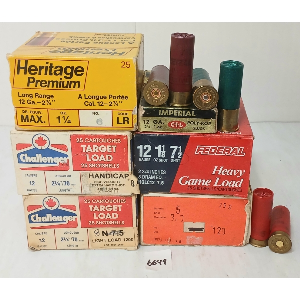 AMMO: APPROX 130X MIXED 12GA - 2-3/4IN - MIXED SHOT