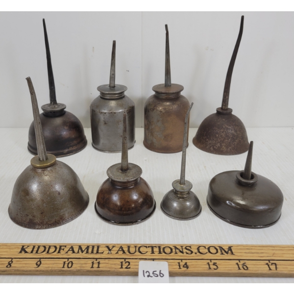 LOT OF 8 - VINTAGE OILERS - E.T. WRIGHT CO., PITTSBURGH GEM MFG