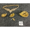 Image 2 : LOT OF 3 - SHERMAN RHINESTONE BROOCH, NECKLACE & CLIP ON EARRINGS