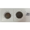 Image 2 : LOT OF 2 - 1837 MAY 10TH & 1871 PEI 1 CENT COINS