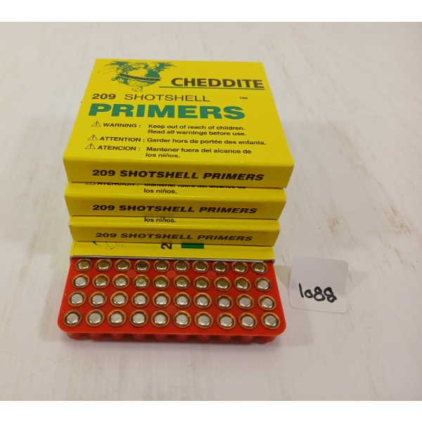 PRIMERS: APPROX 400X CHEDDITE 209 SHOTSHELL PRIMERS