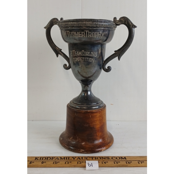 TWO TEAM CURLING COMPETITION TROPHY