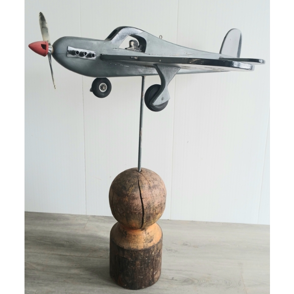 1950'S WWII ERA GERMAN FIGHTER PLANE FOLK ART