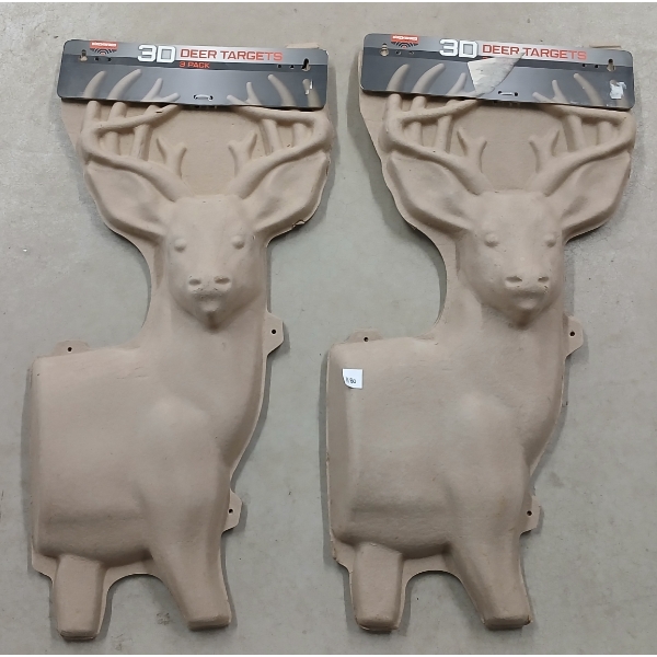 LOT OF 2 - BIRCHWOOD 3D DEER TARGETS