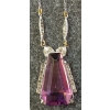 Image 3 : VINTAGE AMETHYST PENDANT NECKLACE