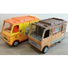 LOT OF 2 - MATTEL BARBIE & BIG JIM CAMPER VAN SETS