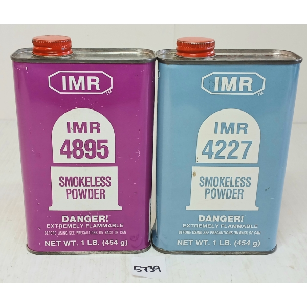 POWDER: IMR 4227 & 4895 SMOKELESS POWDER - APPROX 2 LBS 