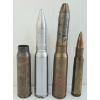Image 3 : LOT OF 4 - 20 MM & .50 BMG BRASS & INERT ROUNDS