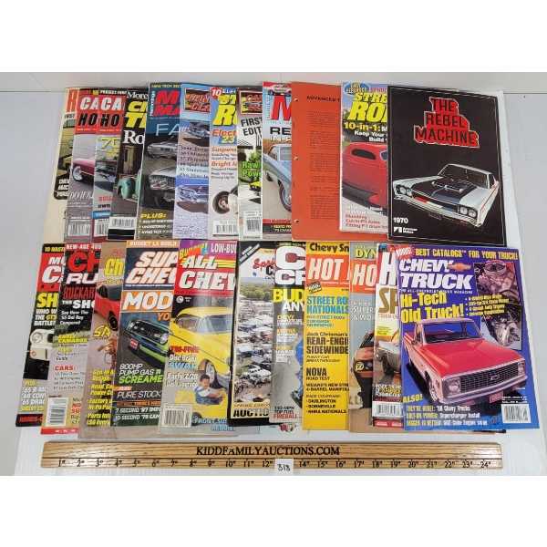 LOT OF 20 - HOT ROD & MUSCLE CAR MAGAZINES - INCL 1971