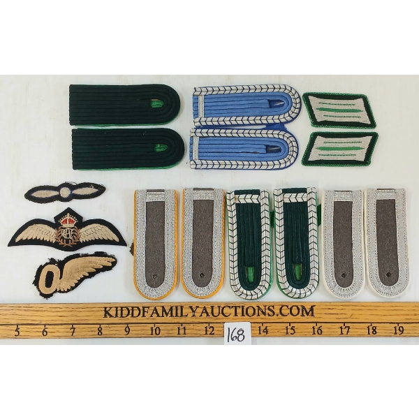 QTY OF MISC SHOULDER & COLLAR INSIGNIA & AIR FORCE INSIGNIA