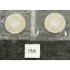 Image 1 :  LOT OF 2 - 1964 CDN SILVER DOLLARS - CHARLOTTETOWN