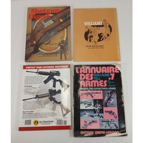LOT OF 4 - FIREARMS PUBLICATIONS - INCL GUNSMITHING THE AR-15 & SHOTGUN DIGEST