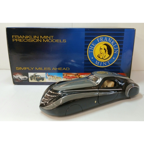 FRANKLIN MINT DUESENBERG-COUPE SIMONE MIDNIGHT GHOST DIECAST MODEL