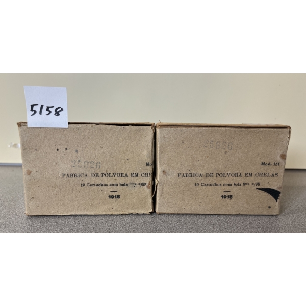 AMMO: 20X 1915 FABRICA DE POLVORA 8MM - SEALED
