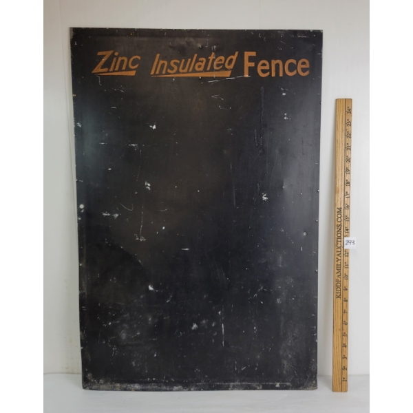 ZINC INSULATED FENCE SST CHALKBOARD SIGN