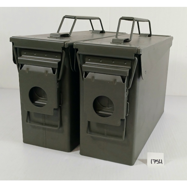 LOT OF 2 - AMMO BOXES - AS NEW 