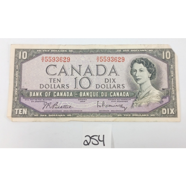 1954 CDN $10 BANKNOTE