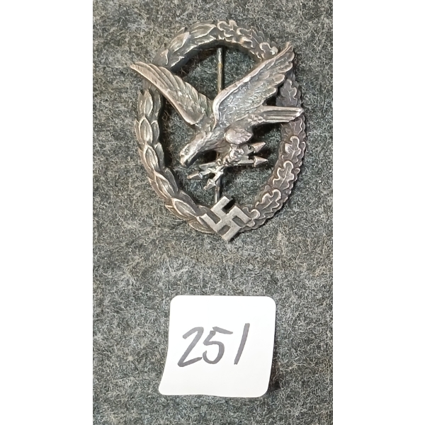 WWII GERMAN LUFTWAFFE AIRGUNNER BADGE
