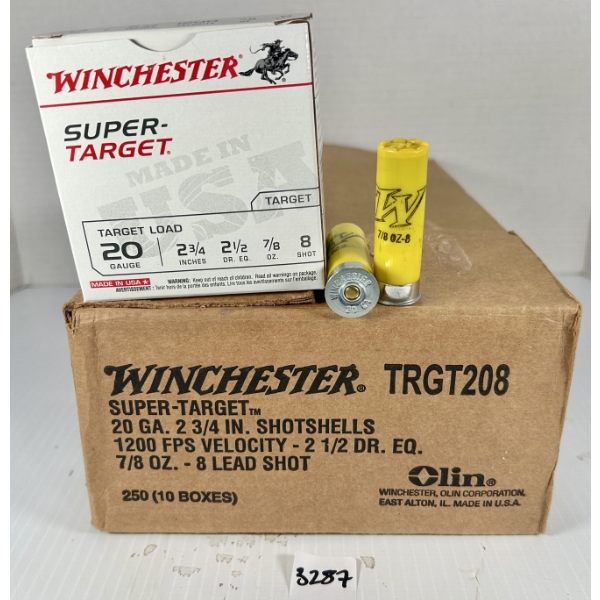 AMMO: 250X WINCHESTER 20 GA 2-3/4 - #8