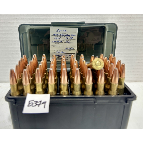 AMMO: 50X .30-06 SPRG 180GR. 