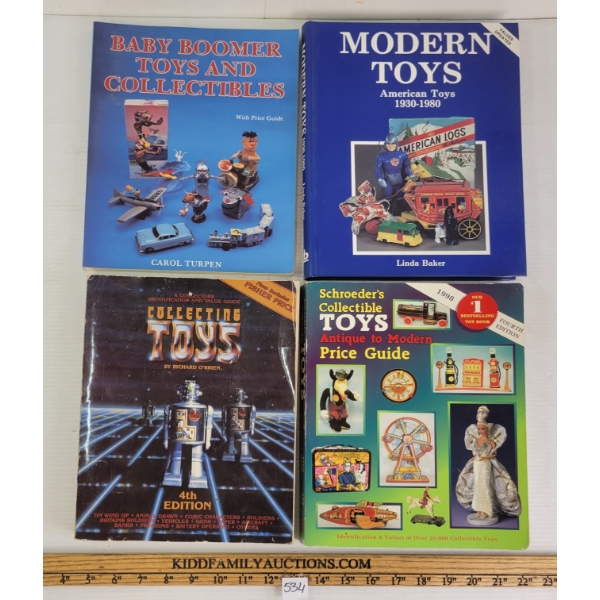 LOT OF 4 - "MODERN TOYS", "BABY BOOMER TOYS & COLLECTIBLES", "COLLECTIBLE TOYS", ETC