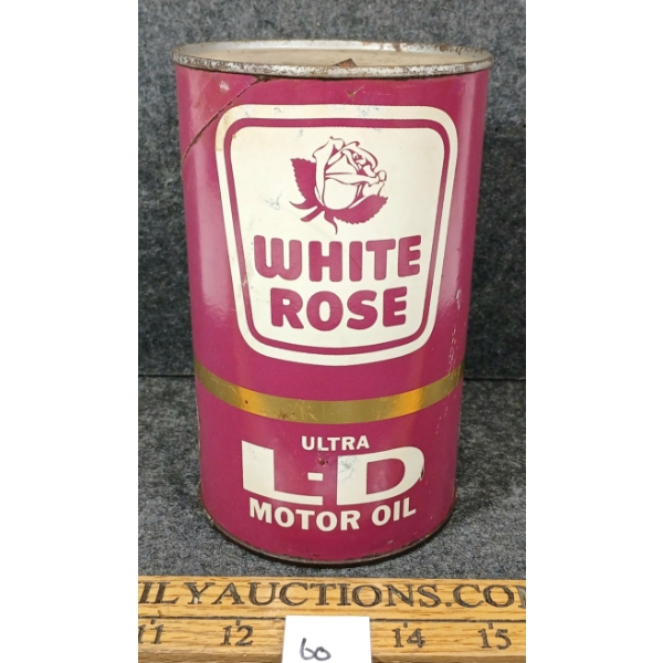 WHITE ROSE ULTRA L-D MOTOR OIL FIBRE CAN - QT