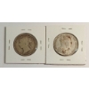Image 2 : LOT OF 2 - 1896 & 1909 NEWFOUNDLAND 50 CENT SILVER COINS