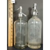Image 2 : LOT OF 2 - THE NEW SOUTH WALES & B&B BEVERAGES - CLEAR ACID-ETCHED - SELTZER BOTTLES