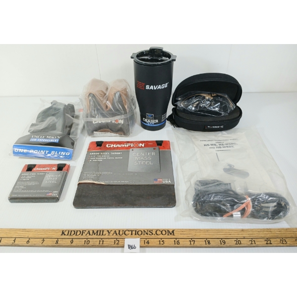 JOB LOT - CHAMPION GUN REST, UNCLE MIKE'S ONE POINT SLING, ETC