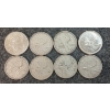 Image 1 : LOT OF 8 - 1943-1968 CDN 25 CENT COINS