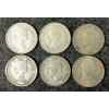 Image 2 : LOT OF 6 - 1950-1966 CDN 25 CENT COINS
