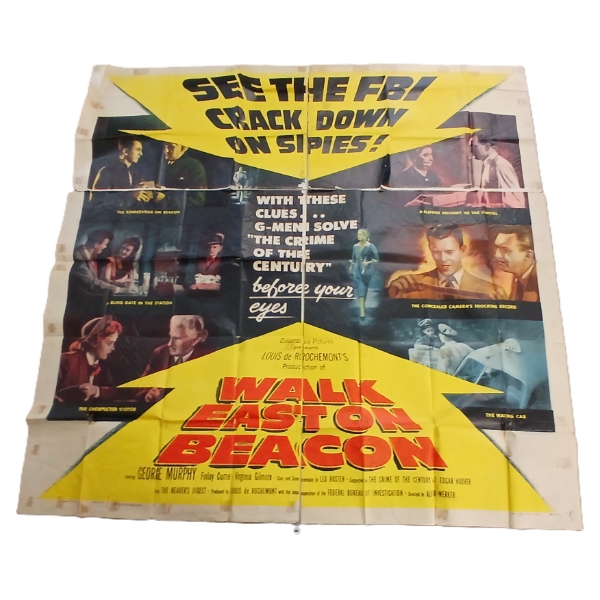 1952 "WALK EASTON BEACON" MOVIE POSTER