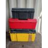 Image 3 : LOT OF 3 - PLASTIC TOOL CHESTS - INCL STRONG N' STUFF