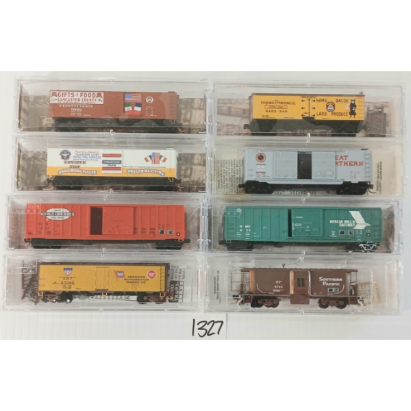 LOT OF 8 - MICRO TRAINS - DELTA VALLEY & SOUTHERN, SEABOARD, BERLIN MILLS RAILWAY, ETC