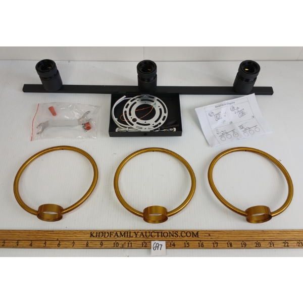 THREE LIGHT VANITY FIXTURE