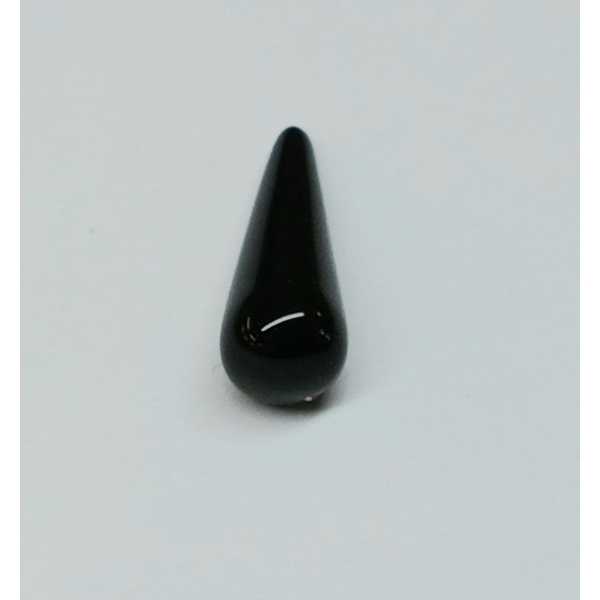 NATURAL BRIOLETTE BLACK ONYX - TEARDROP CABOCHON 