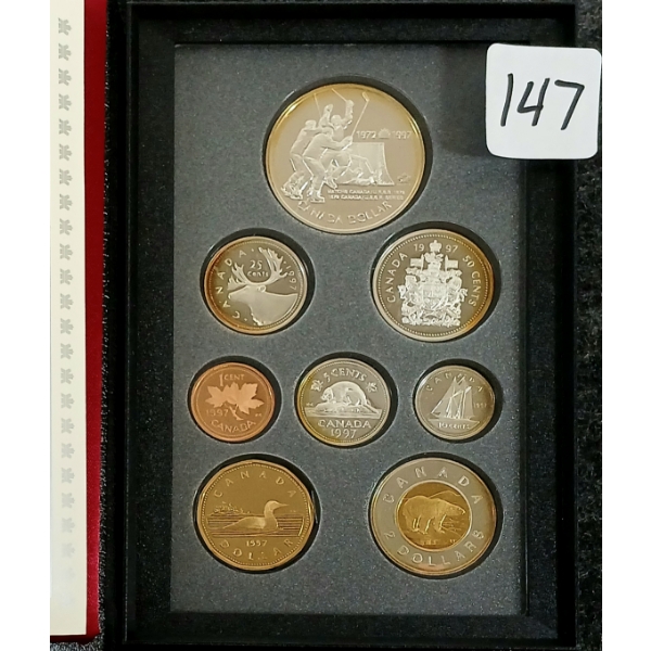 1997 RCM PROOF SET - 25TH ANN. OF CANADA/USSR 1972 HOCKEY SERIES