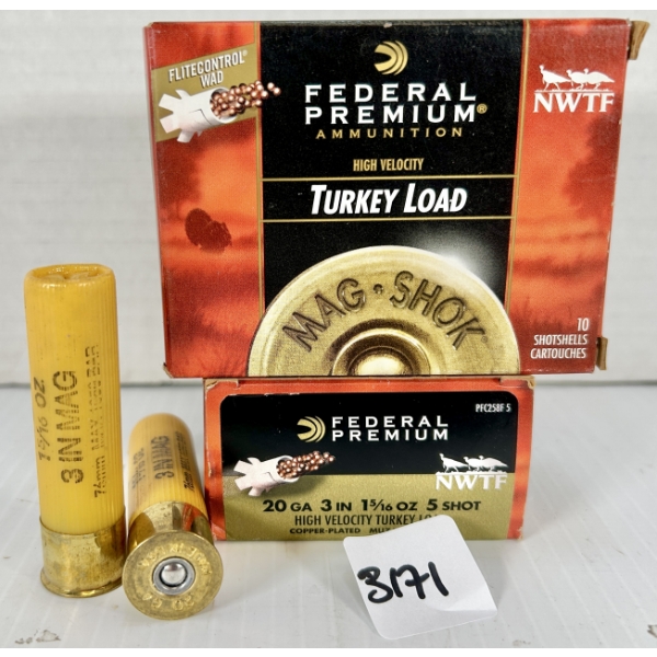 AMMO: 20X FEDERAL 20 GA 3 IN - #5
