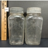 Image 3 : LOT OF 2 - BLUE RIBBON GLASS CANNING JARS