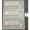 Image 1 : LOT OF 3 - 1954 CDN $10 BANKNOTES
