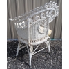 Image 4 : ROCOCO STYLE WICKER PATIO CHAIR W/ CUSHION