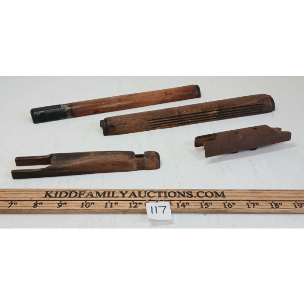 LOT OF 4 - MK III & MK V ENFIELD TOP WOOD PCS