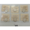 Image 1 : LOT OF 6 - CDN 25 CENT SILVER PCS - 1937-1942