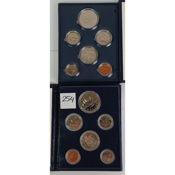 LOT OF 2 - 1985 & '87 RCM SPECIMEN SETS